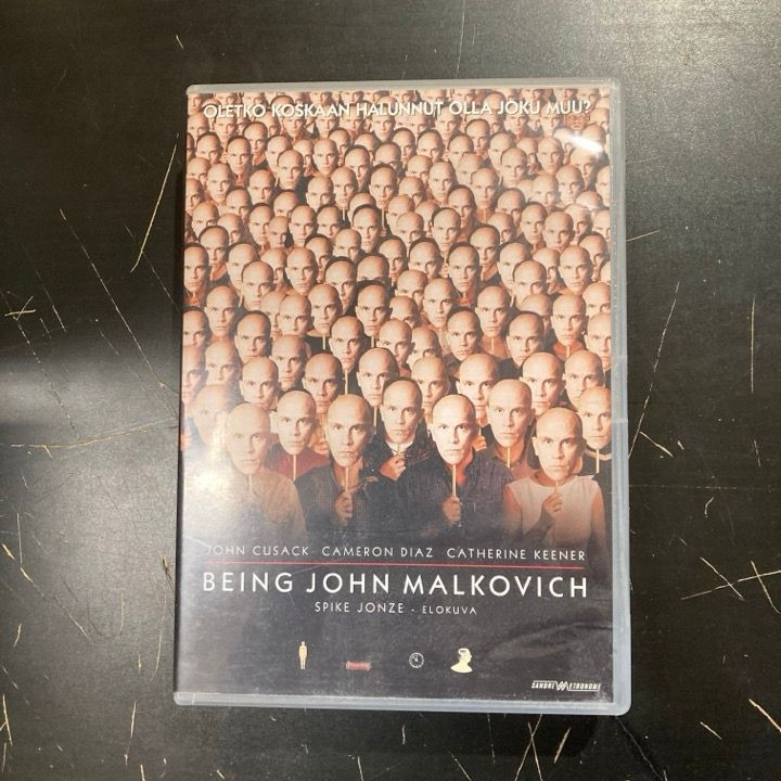 Being John Malkovich DVD (VG+/VG+) -komedia/draama-